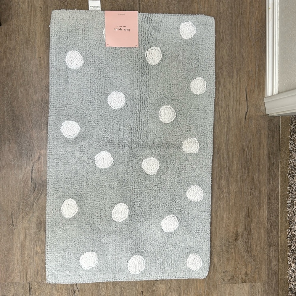 Kate Spade polkadot bath mat